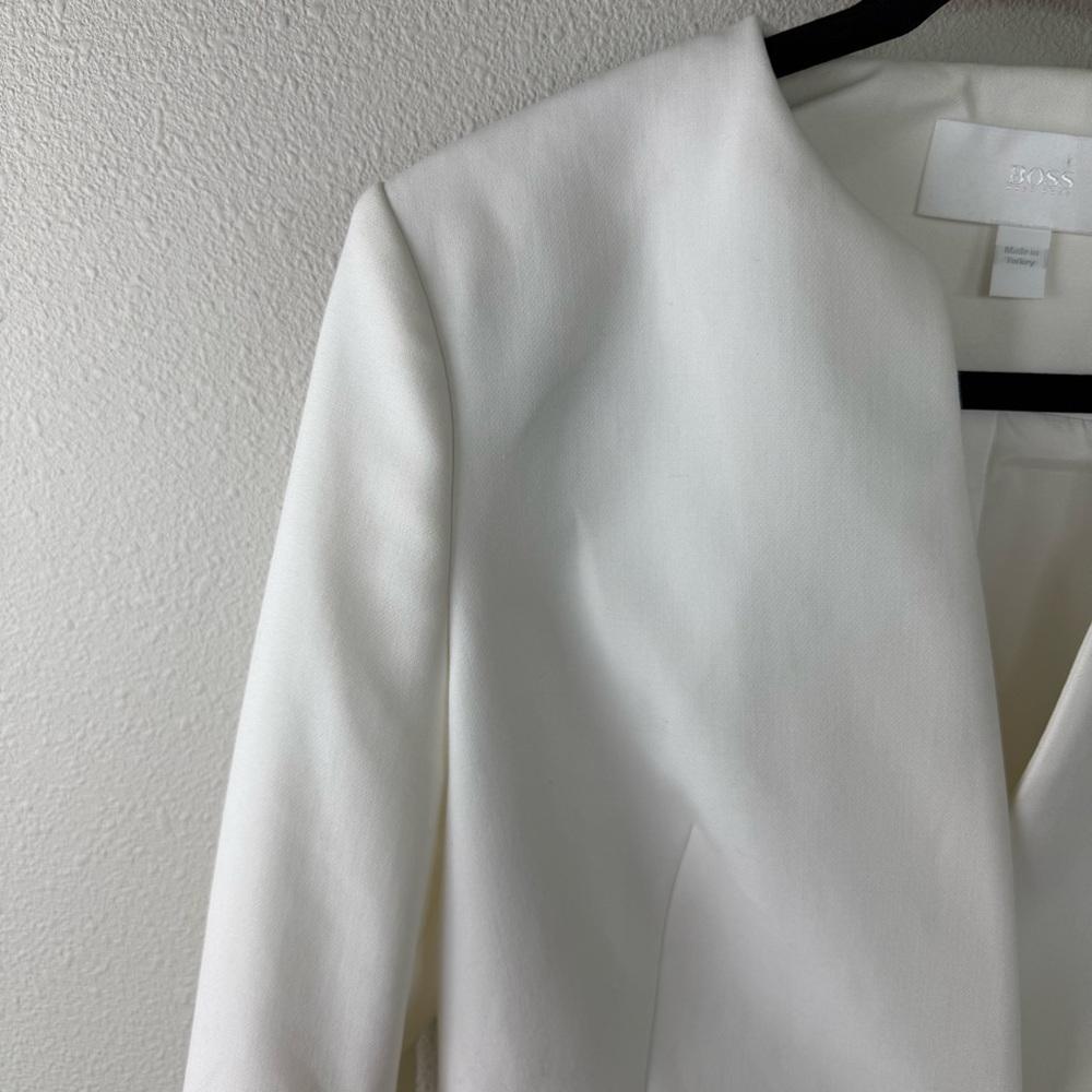 Hugo Boss Lavender Collarless Single-Button Blazer - Picture 7 of 16